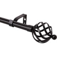 thumbnail image 6 of 3/4 Inch Standard Decorative Curtain Rod, 66-120" Adjustable Length with Round Twisted Cage Finials, 6 of 6