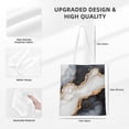 thumbnail image 2 of Canvas Bag Tote Bag Shopping Bag 16×15in Can Be Carried By Hand And Can Be Used For Daily Travel Such As Shopping And Going To Work Black White Gold Marble, 2 of 8