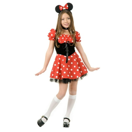 Little Miss Minnie Mouse Disney Petticoat Dres Girls Halloween Costume Extra