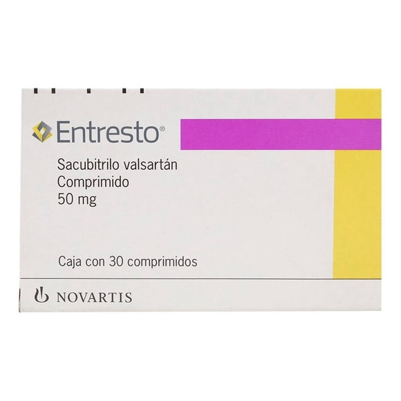 Entresto 50 mg caja con 30 comprimidos