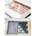 thumbnail image 6 of Casewin Drawer Divider Organizer, 8pcs DIY Adjustable Honeycomb Plastic Partition Cabinet Clapboard Storage for Underwear Belt-Scarf Socks Organizer (Pink), 6 of 8