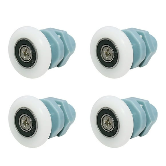 4pcs Shower Glass Door Pulleys Sliding Door Roller Hanging Wheel Bathroom Door Nylon Pulley Hardware Cabinet Accessories