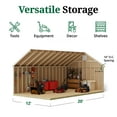 thumbnail image 5 of Little Cottage Co. 12x20 Colonial Williamsburg Shed with Operable Windows, Outdoor Wood Storage Do-It-Yourself Precut Kit, 5 of 13