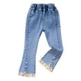 thumbnail image 3 of KVPLBQFD Distressed Jeans Low Waisted Jeans Cold Weather Running Pants Going Out Pants Clothes for Tweens 14-16 Girls Clothes Girls Size 14-16, 3-4 Years, 3 of 5