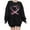 Black-1, variant on Crewneck Sweatshirts for Women Oversized Loose Breast Cancer Print Tops Drop Shoulder Casual Pullover Shirts(Pink M)