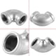 thumbnail image 4 of 1/2" Elbow Pipe Connector 90 Degree Angled Stainless Steel Female Threaded DN15, 4 of 4