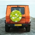 thumbnail image 6 of Naloa Green Apple PVC Leather Spare Tire Wheel Cover for Car Truck SUV Camper Trailer Universal Fit many size17 inch, 6 of 6