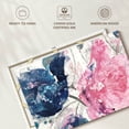 thumbnail image 6 of Elephant Stock Fireworks Abstract Navy Blue Flower Wall Art - Horizontal Canvas Wall Art - Living Room Wall Decor - Abstract Canvas - Pink And Gray Decor By Albena Hristova - 48" x 32", 6 of 8