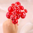 thumbnail image 3 of HEVIRGO 50Pcs Champignon Ornement Réaliste Festif Décoratif Délicieux Mini Champignon Miniature Rouge pour Fête, 3 of 10