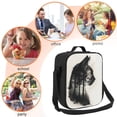 thumbnail image 5 of Lsque Double Exposure Cat Forest Lunch Bag Lunch Box for Women Men Reusable Insulated Lunch Tote Bag,Leakproof Thermal Cooler Sack Food Handbags Case High Capacity, 5 of 9