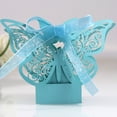 thumbnail image 2 of 10Pcs Gift Packing Box Hollow-out Design Nice-looking Bright-colored 3D Butterfly DIY Candy Storage Case for Wedding, 2 of 7
