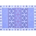 thumbnail image 1 of Ahgly Company Indoor Rectangle Abstract Blue Contemporary Area Rugs, 2' x 4', 1 of 4