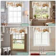 thumbnail image 6 of Tie Up Valances for Windows, Fall Pumpkins Adjustable Valance Curtains Window Treatment for Living Room, Thanksgiving Vintage Country Harvest Leaf Rod Pocket Kitchen Curtains & Drapes 42x18 Inch, 6 of 9