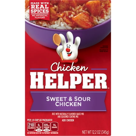 - Chicken Helper Sweet & Sour Chicken with Rice and Sauce Mix 12.2 oz