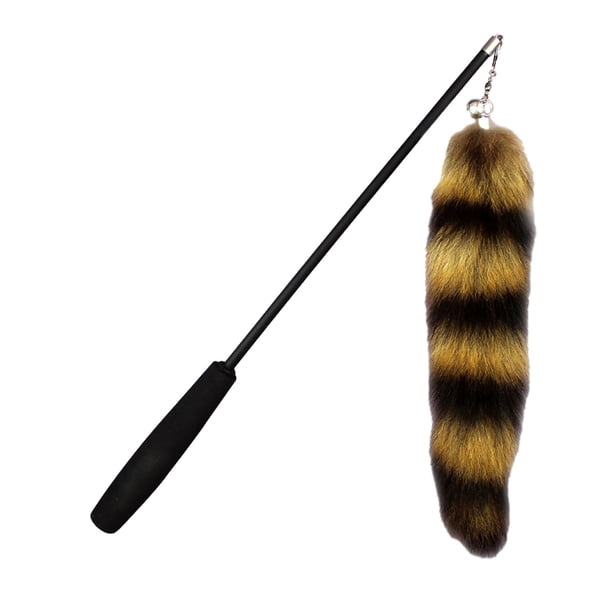 Palillo de peluche para gato, divertido palo de gato de felpa, retráctil, divertido palo de gato, varita de peluche para gato, experiencia incomparable Jadeshay A