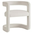 thumbnail image 2 of Winslow Performance Velvet Barrel Accent Chair in Alabaster, 2 of 10