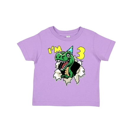 

Inktastic I m 3 Dinosaur Gift Toddler Boy or Toddler Girl T-Shirt