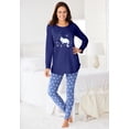 thumbnail image 6 of Dreams & Co. Plus Size 2-Piece Pj Legging Set, 6 of 6