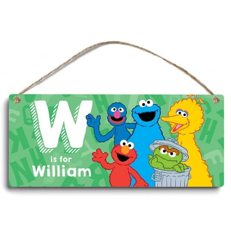 Personalized Sesame Street Green Room Sign