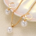 thumbnail image 7 of SmartBy Faux Pearl Jewelry Set for Women White Faux Pearl Necklace Hoop Earrings Set for Bride Bridesmaid Wedding Accessory, 7 of 7