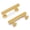 Brass Finish, variant on Hickory Hardware H077880 Woodward 3" Center To Center Pinched Square Bar Cabinet Handle /