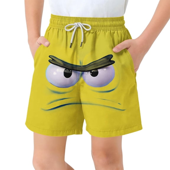Ynynloco Boys Swim Trunks Soft Boxers Lined no Chafe Swimsuit Bathing Shorts Sandless Quick Dry Functional Drawstring