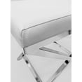 thumbnail image 3 of White Polyurethane Chair with Chrome Base, 3 of 5
