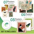 thumbnail image 5 of 15 Pcs Eclectic Wall Decor, Modern Eclectic Home Decor, Retro Maximalist Decor Aesthetic, Vintage Eclectic Wall Art Prints, Colorful Boho Gallery Wall Prints for Bedroom Dorm (Unframed), 5 of 7