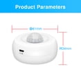 thumbnail image 3 of Riwcyla Smart PIR Motion Sensor, USB/ Battery Powered Ceiling / Wall WiFi Motion with Illumination Detection Function for Home Office Mall, 3 of 3
