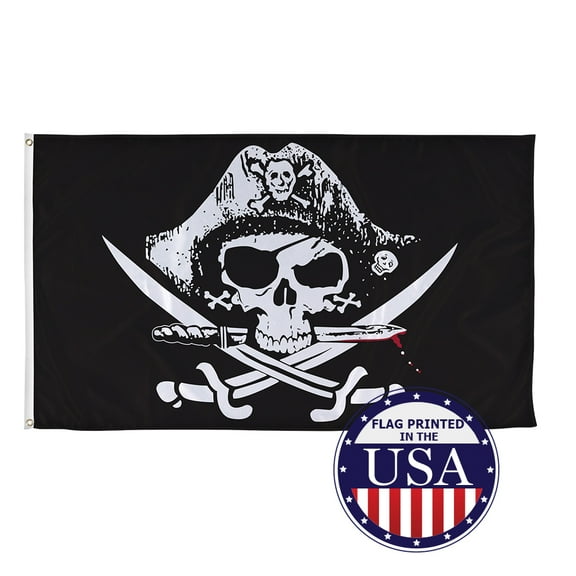 Vispronet 3ft x 5ft Dead Man’s Chest Jolly Roger Pirate Flag