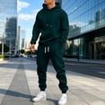 thumbnail image 6 of DORKASM Jogging Suits for Men Activewear Work Out Hoodie and Sweatpants Set Casual Big and Tall Baggy Jumpsuit Dark Green XL, 6 of 9