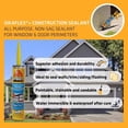 thumbnail image 3 of SikaFlex 10.1 Oz. Pro Select Construction Polyurethane Sealant, White 515309, 3 of 4