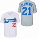 thumbnail image 2 of Camiseta de béisbol Santurce Crabbers Puerto Rico 21 Clemente Jerseys Costura Bordado Deportes Al Aire Libre Alta Calidad Blanco Gris Nuevo, 2 of 5