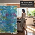 thumbnail image 5 of Oriental Furniture 6 ft. Tall River God Canvas Room Divider - 3 Panel, 5 of 7