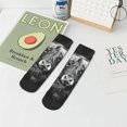 thumbnail image 7 of Naloa Geometric Bull Design Ankle Socks for Women Non Slip Socks No Show Socks Classic Low Cut Casual Socks Casual Socks, 7 of 7