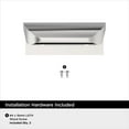 thumbnail image 4 of Amerock Streamline Tab 1-3/4 inch (44mm) Length Polished Chrome Cabinet Finger Edge Pull, 10 Pack, 4 of 4