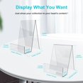 thumbnail image 2 of Boloyo Acrylic Book Stand with Ledge ,10PC Clear Acrylic Display Easel, Transparent Tablet Holder for Displaying Pictures,Books,Music Sheets,Notebooks, Artworks, CDs, etc.(Clear 10PC Small + Large), 2 of 7