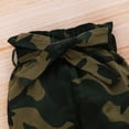 thumbnail image 6 of Baby Girl Clothes Long Sleeve Romper Camouflage Print Pants Headband Set Coming Home Outfit, 6 of 9