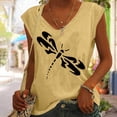 thumbnail image 5 of Birdeem T-Shirt Sans Manches à Col en V Imprimé Mode Décontractée pour Femmes, 5 of 5