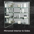 thumbnail image 2 of Designer Series by Zenith Aluminum Beveled Mirror Medicine Cabinet, 20 x 26 in., Frameless, 2 of 6