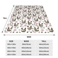 thumbnail image 3 of Honeii Flowe Rooster Print Fleece Blanket - Throw Blanket for Bed, Sofa, Couch, Camping, and Travel , Microplush Ultra Soft Warm Blanket-40"x30", 3 of 7