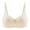 Beige, variant on Wireless Backless Bra for Women Seamless Comfort with Convertible Transparent Shoulder Straps and Elegant Design White 34