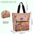 thumbnail image 2 of BZSMCE Book Tote Bag Casual Style Creatively Vivid Melody Of Nature's Palette Printed, 2 of 7