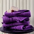 thumbnail image 5 of Hawmam Linen Lilac Purple Hand Towel Set - 16' x 29' Quick Dry Small Bathroom Towels - 100% Turkish Cotton, Soft Luxury, Hotel Quality, Low Lint, Eco-Friendly, Highly Absorbent 600 GSM - 4 Pack, 5 of 7