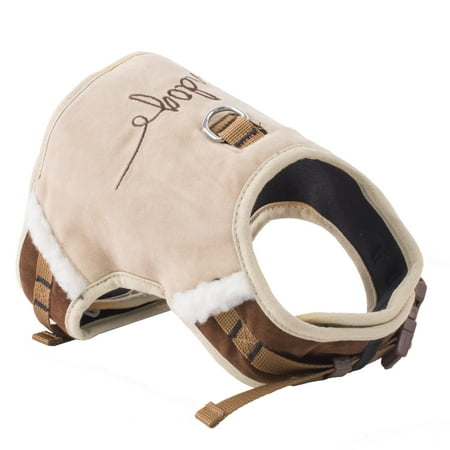 Brown Frontier Leather Harness - Touchdog Tough-Boutique Adjustable Fashion Dog Harness And Leash