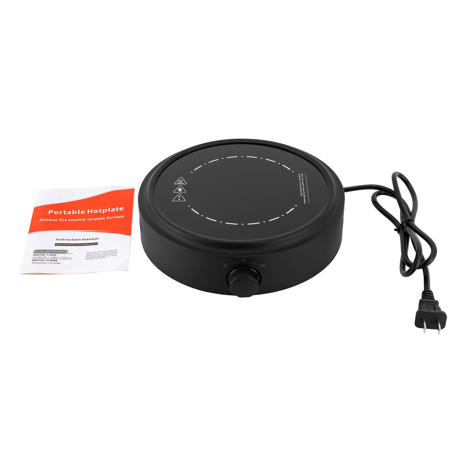 700W Electric Mini Stove with 2 Gears  Single Countertop Burner Stove for Boiling Water, Making Tea and Coffee