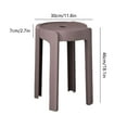 thumbnail image 3 of Ycandiee Plastic Stackable Stools, 18.1 Inch Height Stack Stools, Nesting Stools, Portable Plastic Round Stools for Classroom Students School Home Office, 3 of 6