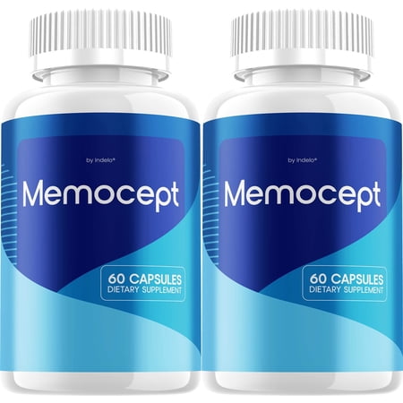 Memocept Capsules – Memocept Natural Blend Memory Focus Support Supplement, 2 Pack, 120 Capsules