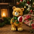 thumbnail image 3 of 2026 Christmas Indoor Decoration Christmas Resin Bear Ornament, 3 of 7