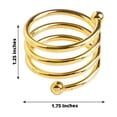 thumbnail image 3 of Efavormart Enticing Gold Plated Aluminum Napkin Rings for Place Settings Wedding Receptions Dinner or Holiday Parties  - 4/pk, 3 of 10
